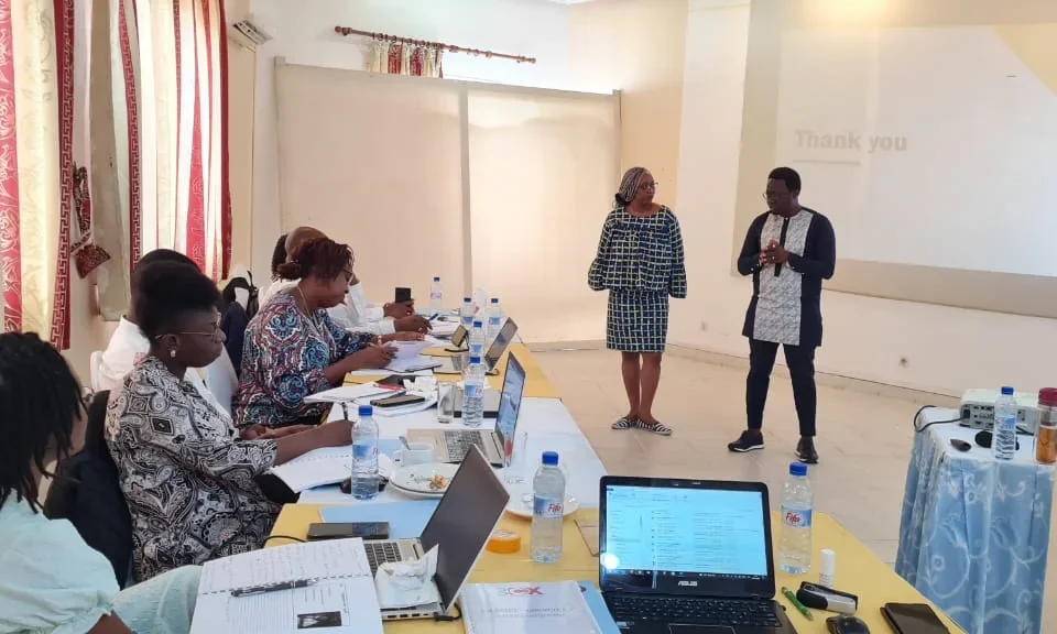 Animation de la masterclass au Bénin